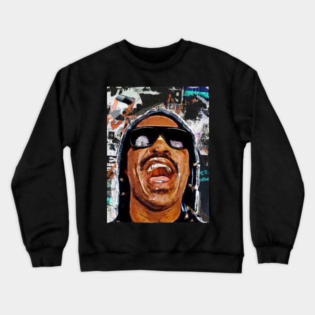 Stevie wonder pop art Crewneck Sweatshirt by PrintstaBee